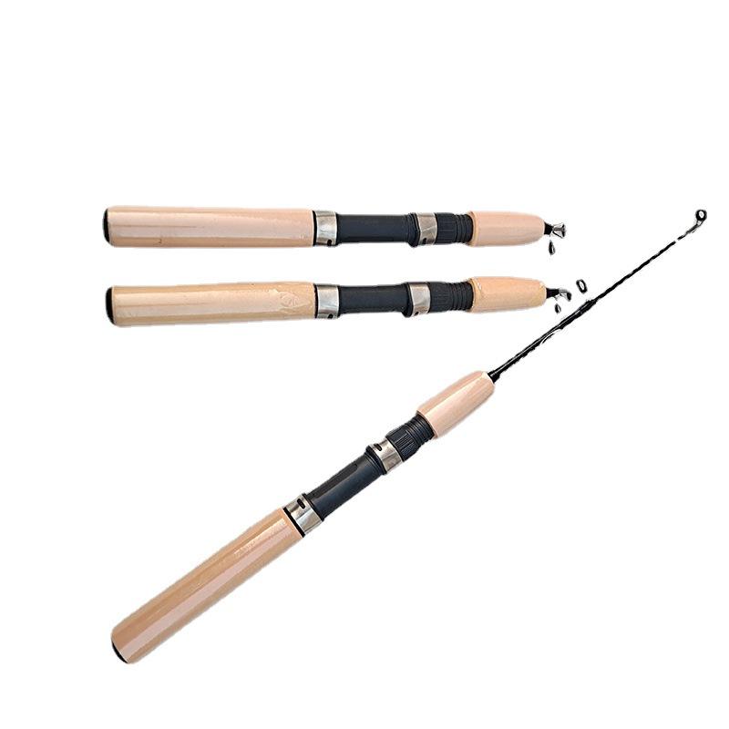 Telescopic Fiberglass Ice Fishing Rod - Winter Fishing Gear & Accessories