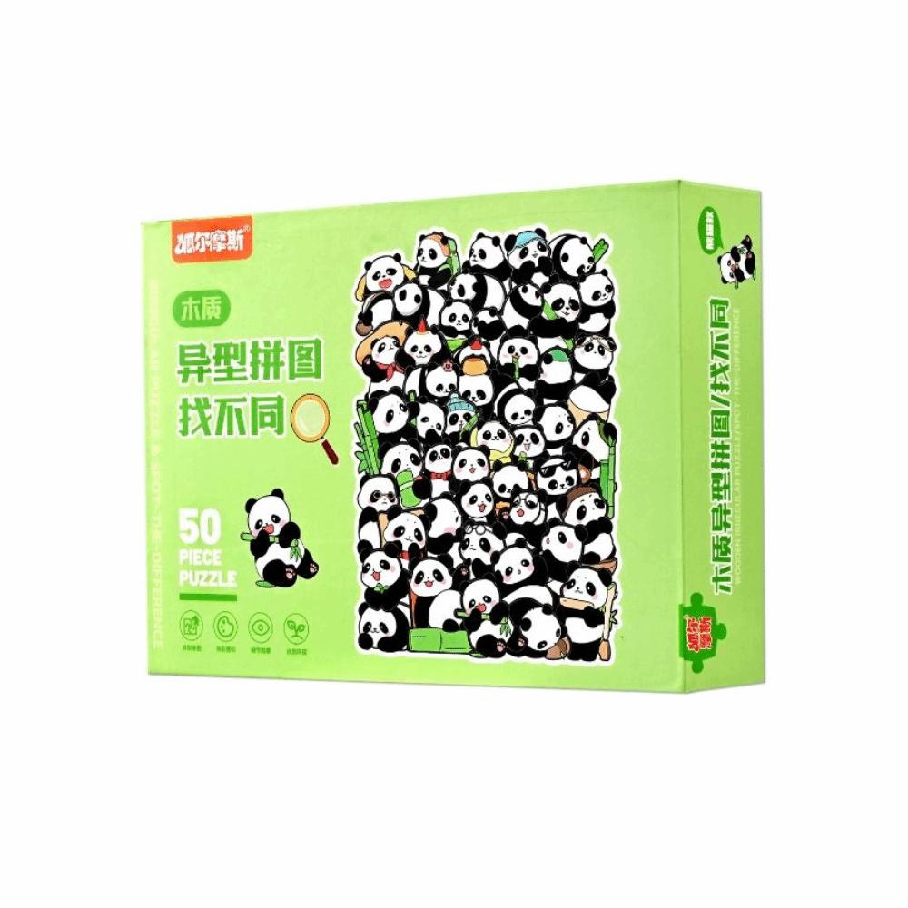 Quebra-cabeças de Madeira de Animais Gato Formato Irregular Quebra-cabeças em Forma de Animal Brinquedos Montessori