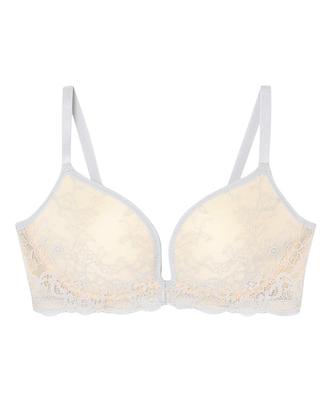 Less Likely To Create a Gap from the Armpits To the High Fits the All Lace Bra Wacoal BZM331 GY F75 [Amphi] Bra, Non-wired, Back, Armpits, Bust,