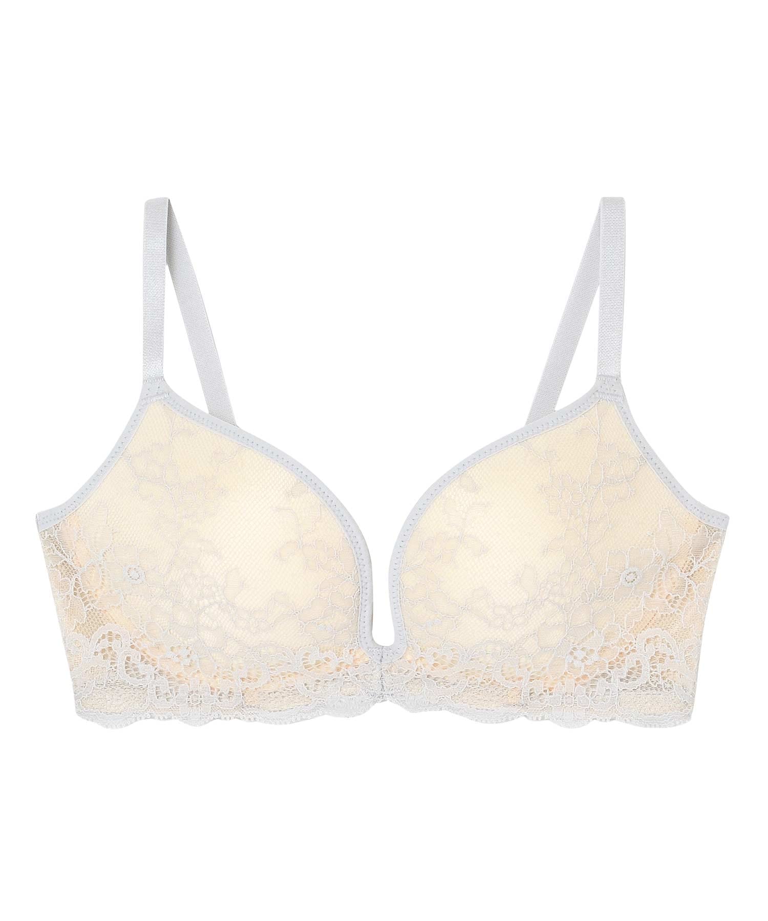 

менее вероятно образование зазора от подмышек до высокой посадки кружевной бюстгальтер Wacoal BZM331 GY F75 [Amphi] Бюстгальтер, без косточек, спина, подмышки, грудь,