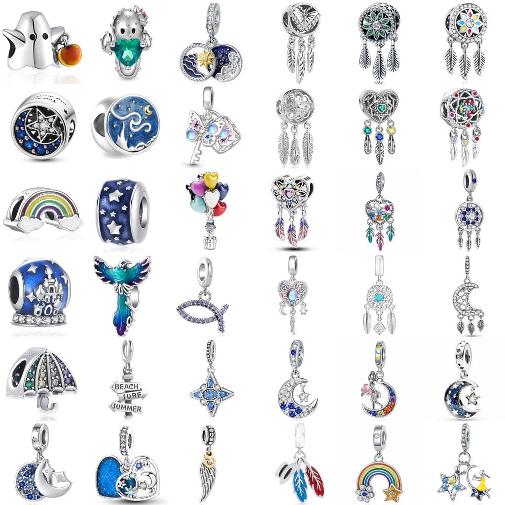 New 925 Silver Charm Fit Original Bracelet Accessories Women Jewelry Fantasy Series Dreamcatcher Air Balloon