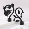 Imitation Iron Curtain Pole Finials Ends Heads Roman Rod Fashionable   Curtain Decorative