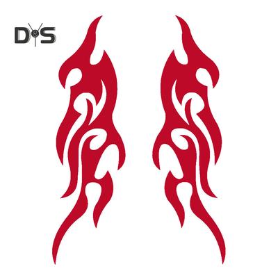 DYS Auto Shop Flame Car-Styling Šoniniai galinio vaizdo veidrodžiai Lipdukai Lipdukų dekoras
