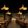Zen Style Bamboo Rattan Pendant Light for Tea Rooms and Restaurants