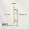 Electroplated Gold Drawer Pull Single-Hole Wardrobe Handle Furniture Hardware  for Cupboard