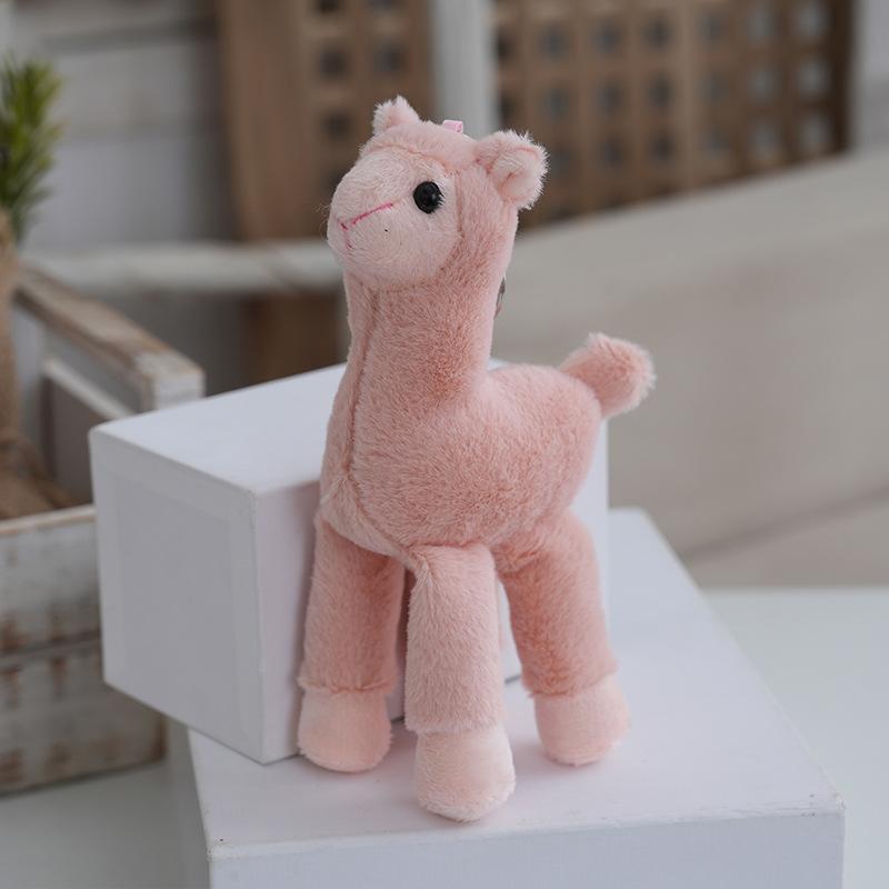 Cute Plush Alpaca Stuffed Toy With  Pp Cotton Material Soft Comfortable And