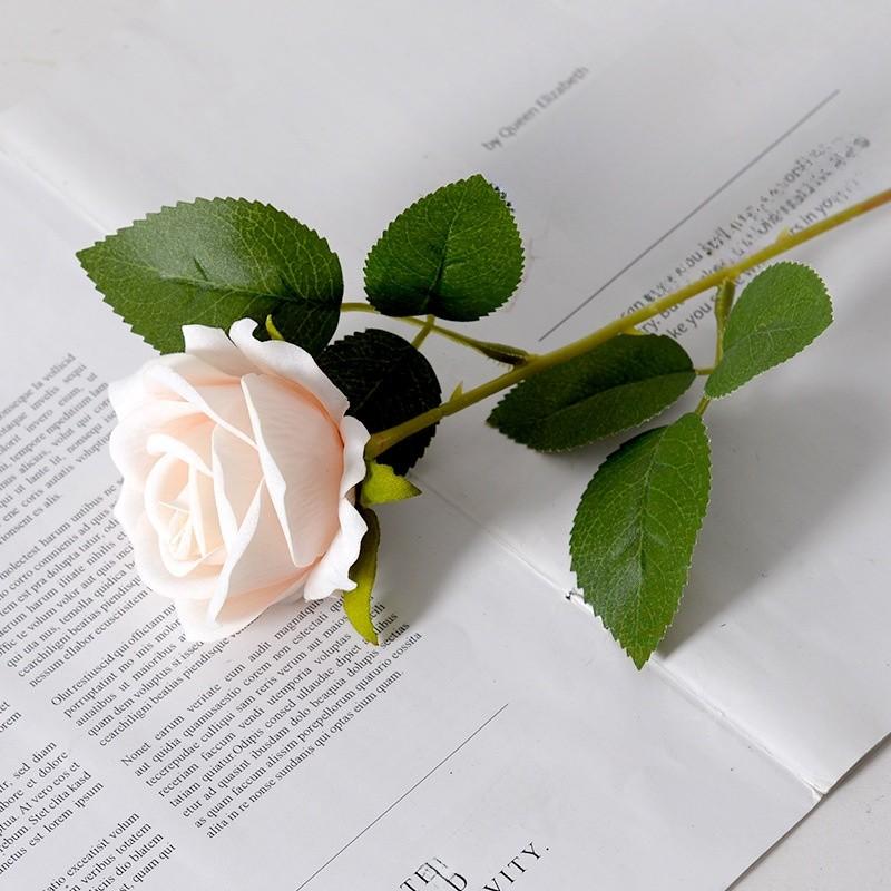 Single Velvet Strand Rose Simulation Flower Table Decor And Special Occasions