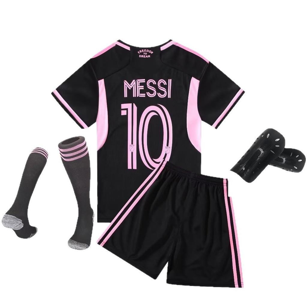 23-24 Miami Venkovní č.. 10 Club Podzimní Oblečení Fotbalový Dres Dětský Dres Velikost 14-2XL