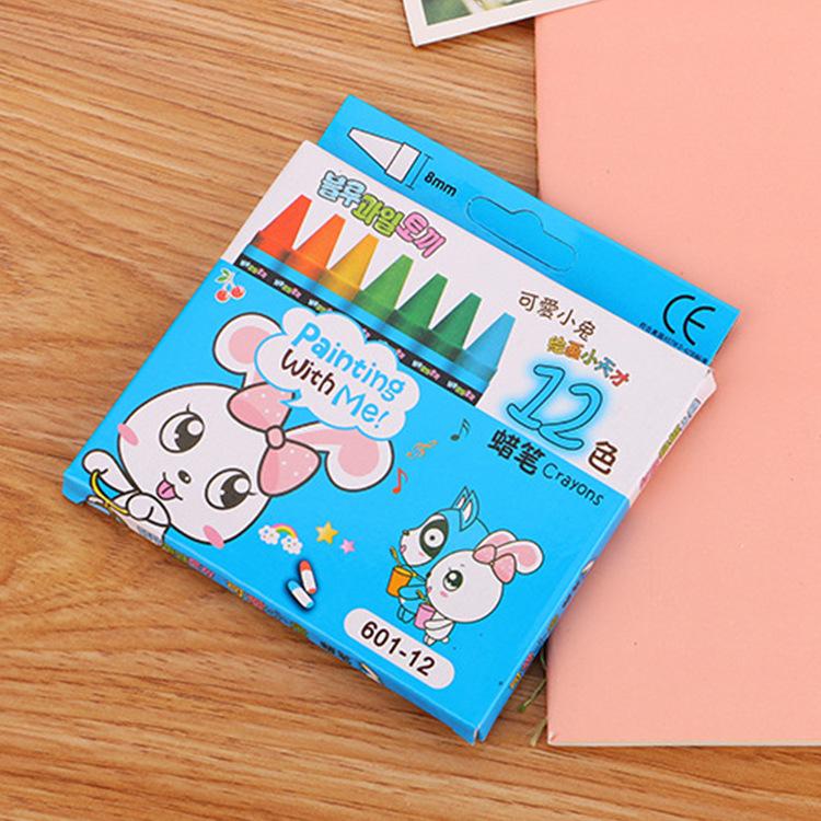 Creative Student Crayon Set - 8, 12, or 24 Colors - Cute Children's Coloring Crayons