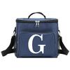 Insulated Lunch Bags Thermal Organizer Handbag Cooler Box for Student Portable Waterproof Camping Storage Boxes White Pattern