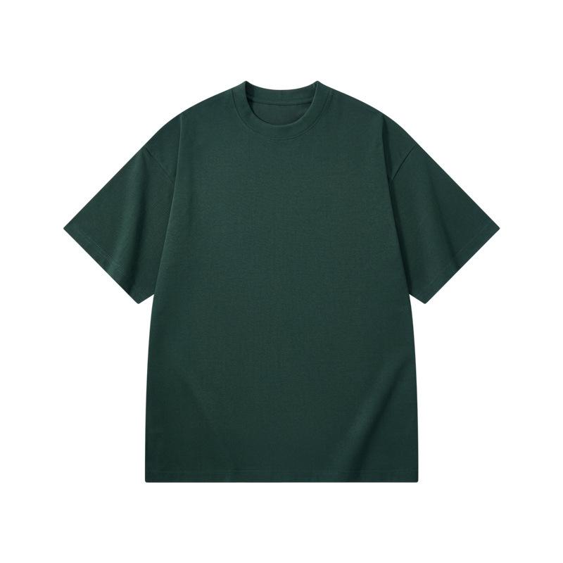 Summer Pure Cotton Round Neck Short Sleeved T-shirts Solid Color Men's T-shirts
