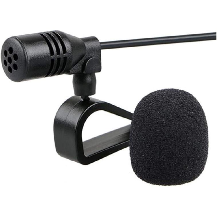 Car Microphone 3.5mm Stereo External Mic Car Radio Microphone Compatible with Kenwood Boss Corehan Power JVC Sony Jensen Alpine Vehicle Head Unit Car