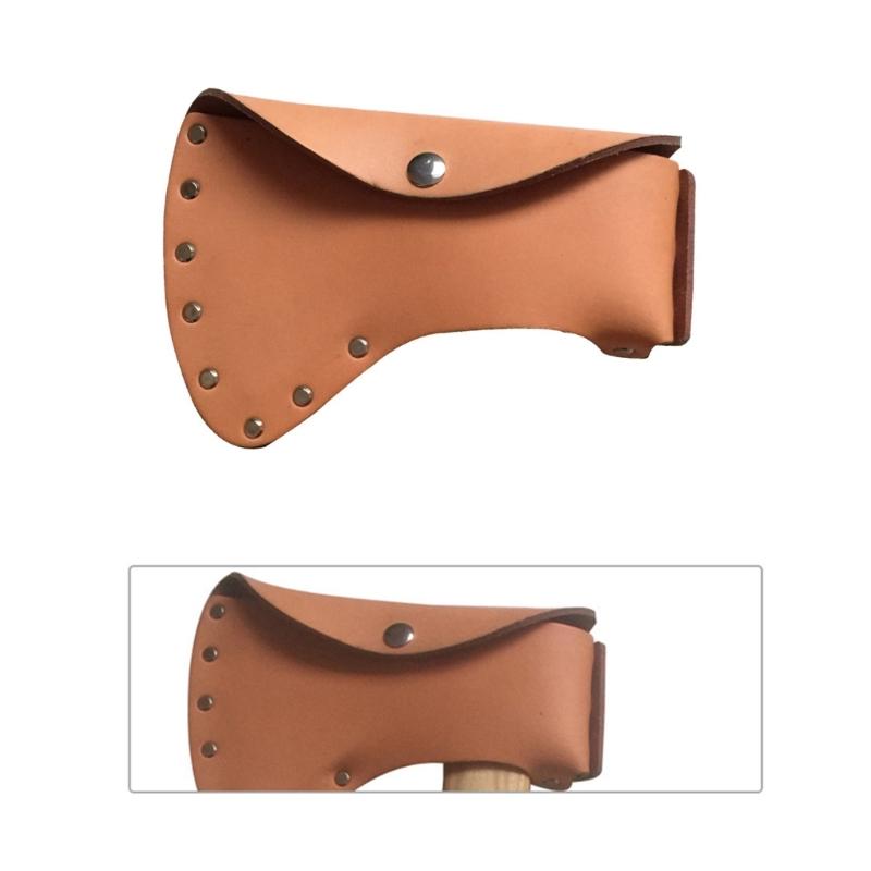 Multifunctional Leather Axes Holder Sheath Sleeve with Moisture Protection for Lumberjacks Camping & Forestry Activities