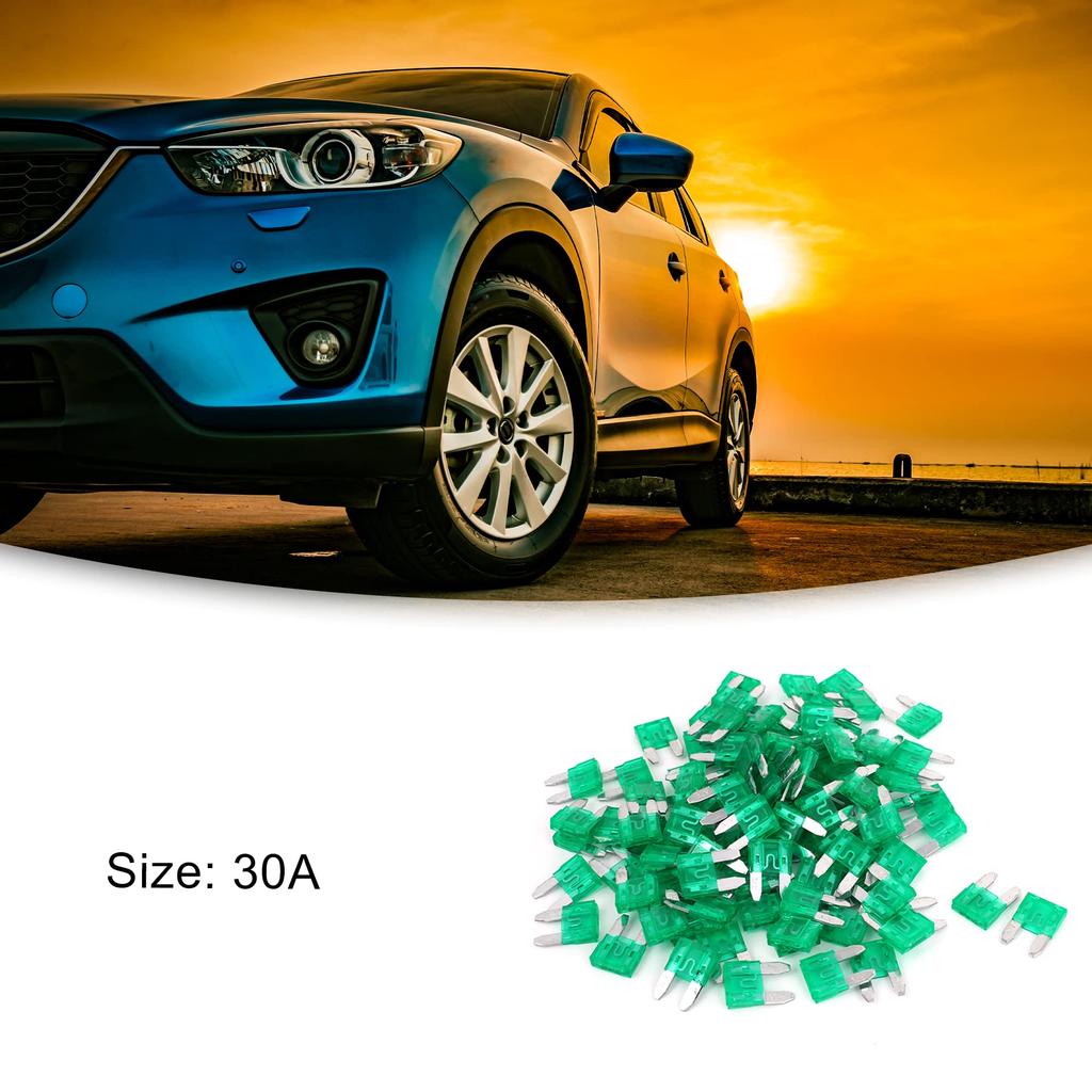 ACROPIX 100pcs Fuse Car Truck SUV 30A Green