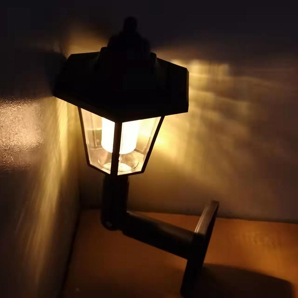 Solarleuchten für den Außenbereich, Retro-Laterne, sechseckige Solarleuchten, LED-Solarleuchte, Wandleuchte, Solarstrahler, Gartendekorationen