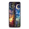 Phone Case Cover for Xiaomi Poco F7 F6 F5 F4 F3 X7 X6 X5 X4 X3 NFC M4 C51 C55 GT Pro Soft TPU Beautiful Sun Moon Glass Pattern