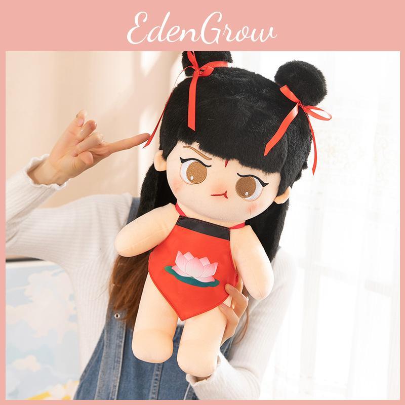 Adorable Nezha Plush Toy Cute Nezha Cartoon Doll Soft Stuffed Animal Pillow For Kids Gifts