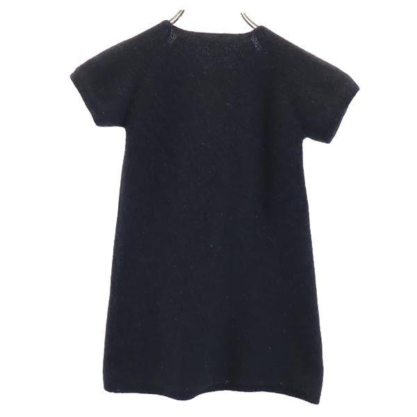 Chloe Short Sleeve Knit One Piece 6 Black Tunic Kid's Used