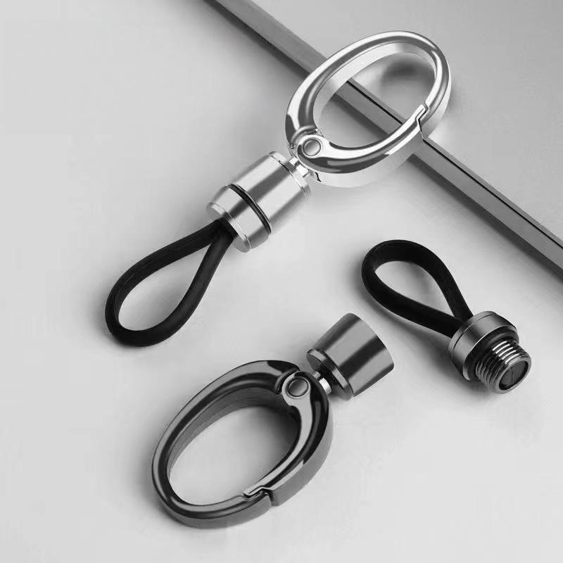 1Pcs Business Anti-Lost Keyring Car Key Chain Pendant Metal Simple Keychain Men'S Waist Hanging Buckle Ring Hangings Decoration