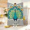 Artistic Pattern P-Peacock Throw Soft Warm Throw Blanket for Bedroom Living Room Bed Travel Camping Picnic Gift
