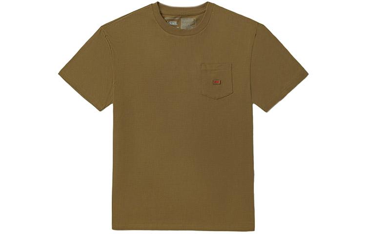 Vans Drop Shoulder Sleeve T Shirt Unisex Earth Yellow VN0A5E5IDZ9 XL