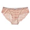 Women's Lace Mesh Underwear Transparent Seamless Low Waist Cotton Crotch Hollowed Out Underwear