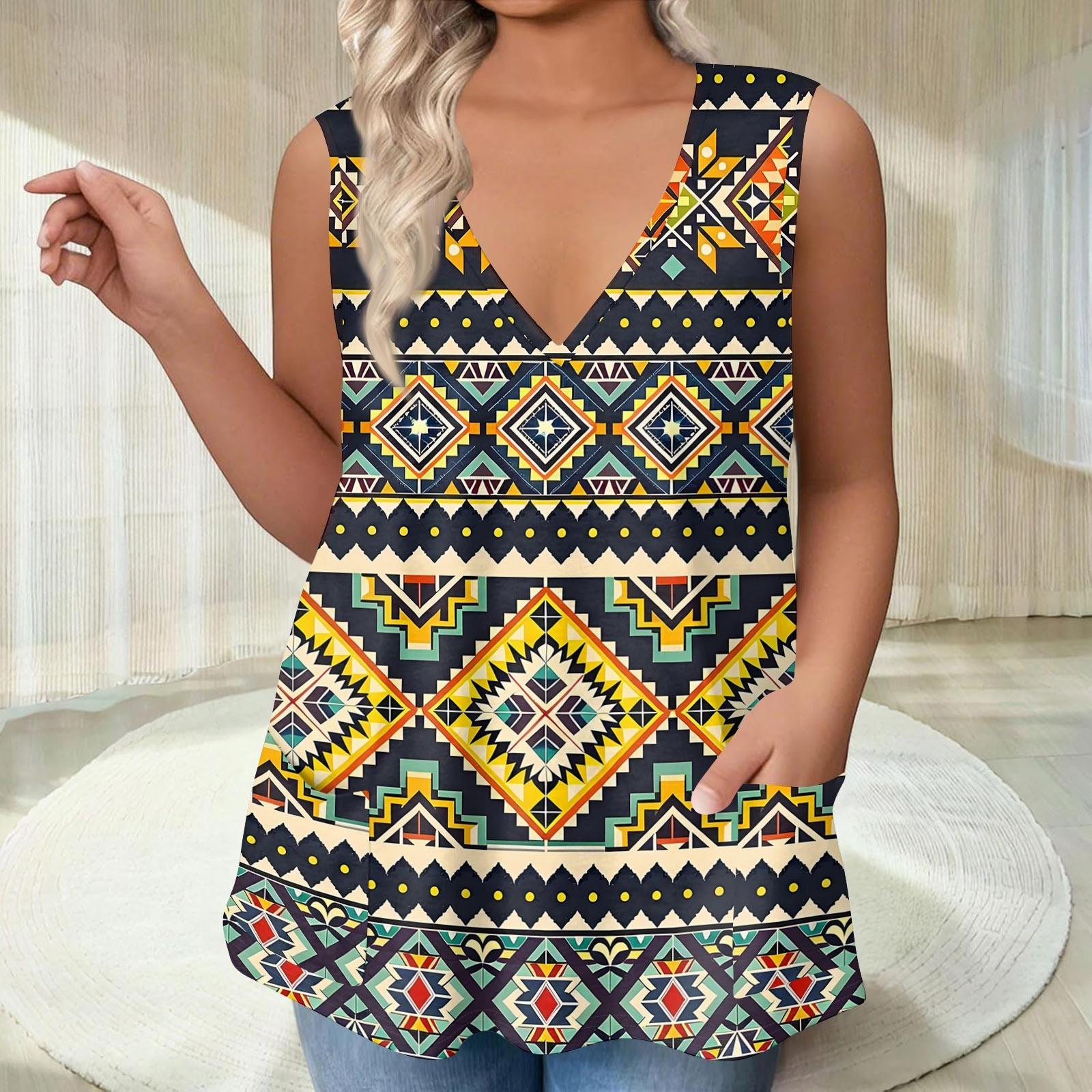 

Женская футболка с V-образным вырезом, свободная жилетка с карманами, футболка с принтом снизу XXXL тёмно-синий