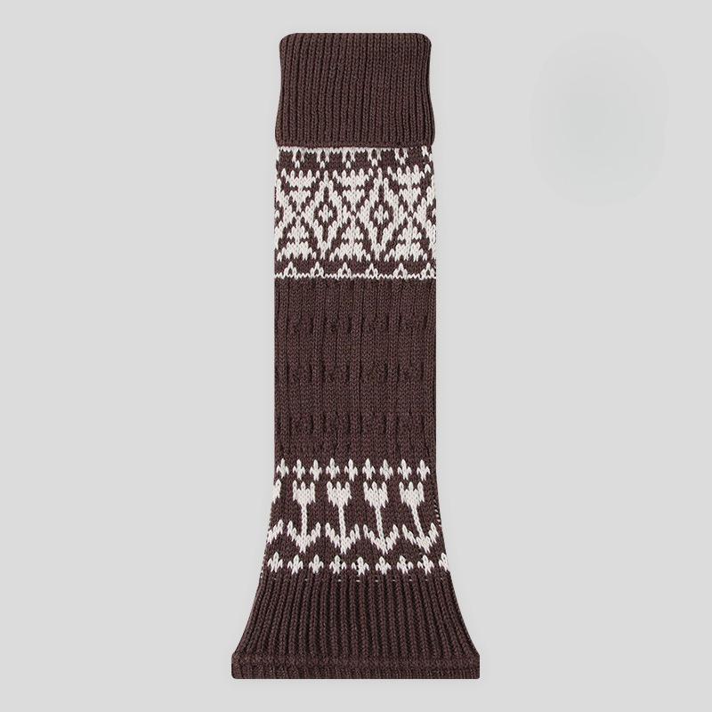 

Snow Boots, Sock Covers, Autumn and Winter Wool Pile Socks, Leg Covers, Women s Socks, Calf Socks, Dark Grey Long Socks, Fair Island Sock Covers 1 pair кавовий