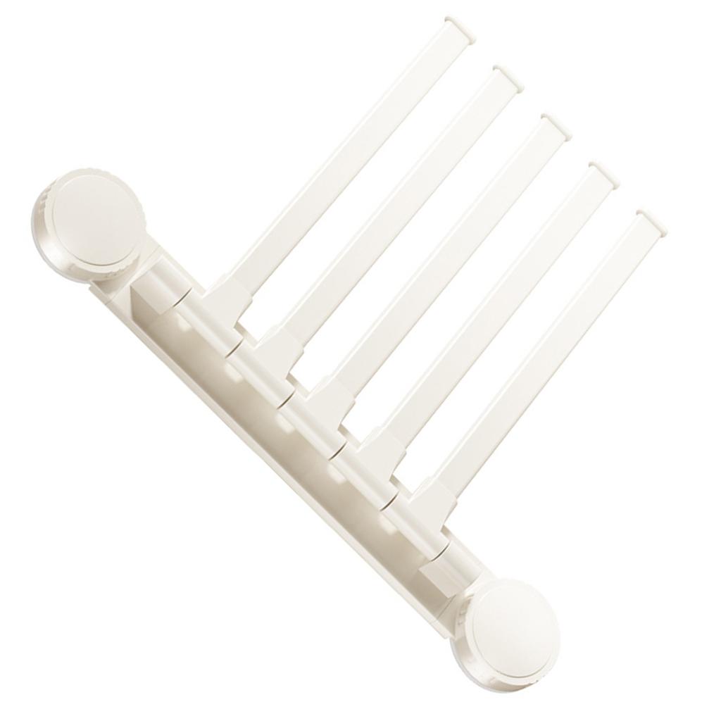 Suction Cup Rotating Towel Rack Without Drilling Required Space Saving Double Rack for Bathroom or Kitchen Hanging