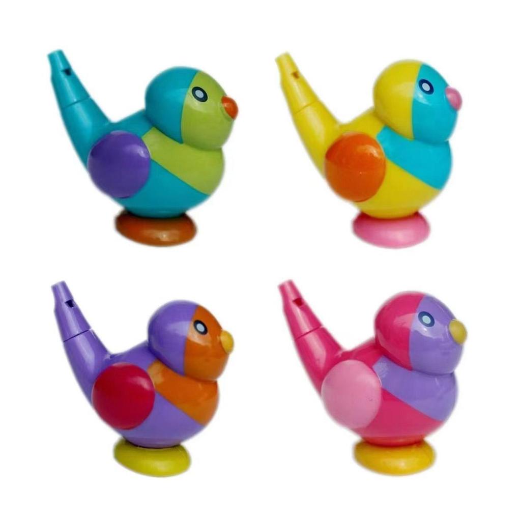 Colorful Bird Whistle Bath Toy for Kids Fun Musical Toy for Training Mouth Muscles&Sound Perception Festival Party Toy