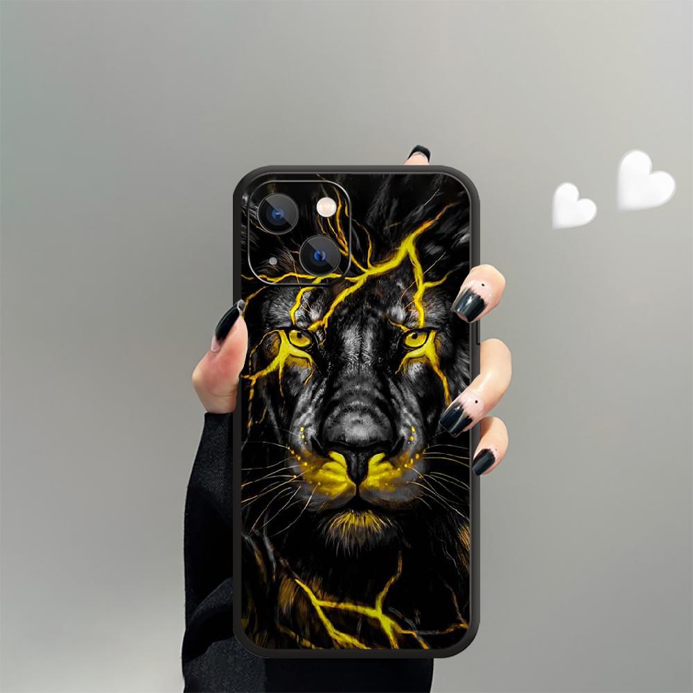 Husă Telefon Model Cool Regele Leu Pentru iPhone Samsung Galaxy Redmi Xiaomi Note S A 16 15 14 13 12 11 20 21 22 23 53 54 Pro Plus Ultra Husă Silicon