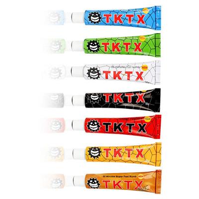 TKTX 55% Numbing Cream 10g svart/vit/blå/gul/grön/guld/röd