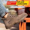 Men's Labor Protection Shoes, Anti-smash and Anti-puncture Breathable Lightweight Safety Shoes, Wear-resistant Soft-soled Work Shoes
