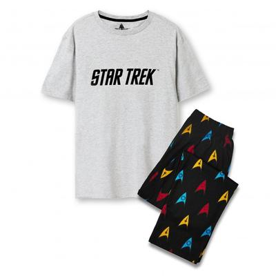 Mens Logo All-Over Print Pajama Set