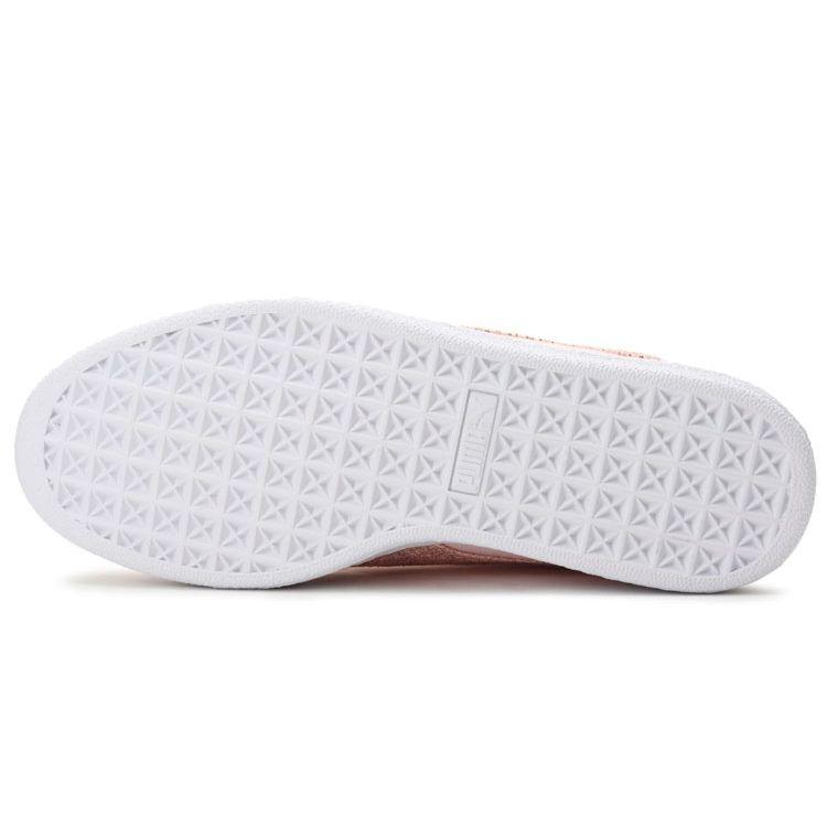 Puma Basket Heart Canvas Low Top Sneakers Women Sneakers Pink 366495-02