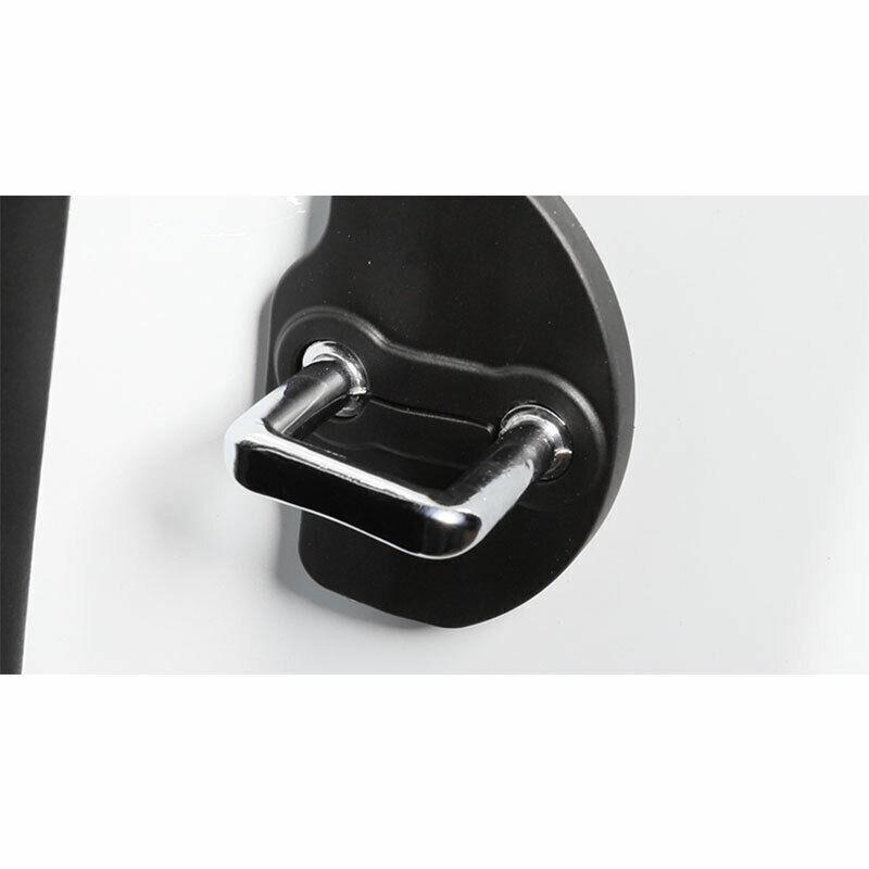 Black ABS Door Buckle Protection Cover Trim 2PCS Fit For Tesla Model X 2016-