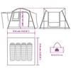 Car Tent for 4 Persons Green Waterproof