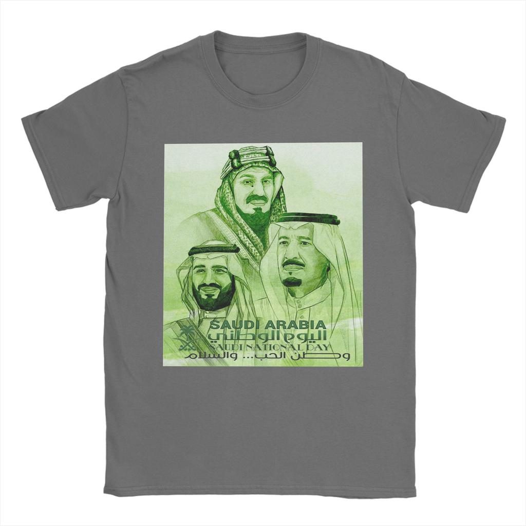 National Day of Saudi Arabia Pure Cotton T Shirt For Man Summer Streetwear T-Shirts O Neck Hippie Tee Shirt Logo Clothing