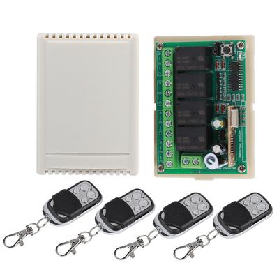 Multi Function 4 Way Remote Control Switch Wireless Relay Switch Receiver Replacement