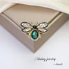 Elegant Little Bee Brooch: High-End Corsage & Anti-Wardrobe Malfunction Pin for Sweaters, Suits, Dresses, and Evening Wear