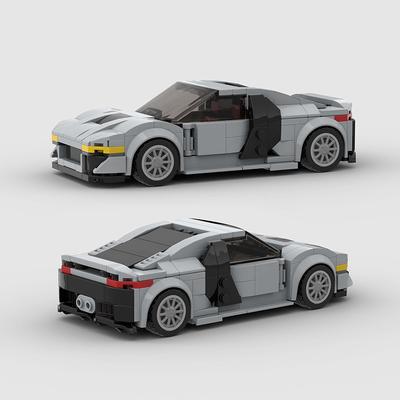 Racing Car City Speed Sports Model Building Blocks MOC Bricks Sets Kids Toys Classic Rally Super Racers Vehicle R8 V10