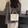 Women's Bag  New French Fairy Style Handbag Fashionable Pearl Beaded Small Print One Shoulder Crossbody Bag Trend
