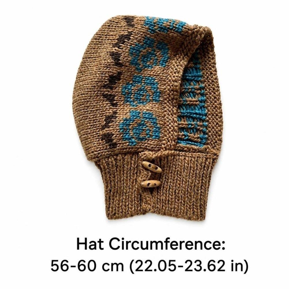 Ear Protection Knit Balaclava Warm Hooded Beanie New Korean Balaclava Hat Women Girl