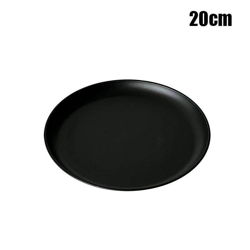 Farfurie de Desert Neagră High-End, Tavă de Expunere Bijuterii din Oțel Inoxidabil Pentru Servirea Prăjiturilor la Ceaiul de După-Amiază, Platou cu Fructe pentru Living