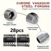 9/14 piece socket set, Hex Key Set 5 mm-13 mm,, Multi-Functional Screwdrivers Made of High Carbon Steel for Power Tools