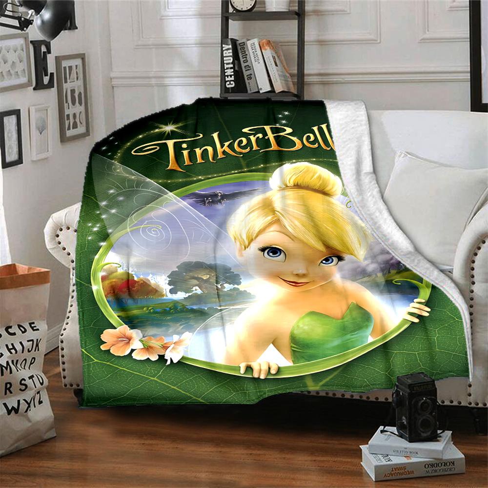 1pc Fairy Friends Forest Flannel Blanket,Ultra Soft Warm Plush Throw for Home Bedroom Bed Sofa Cover Camping Picnic Gift Y7243