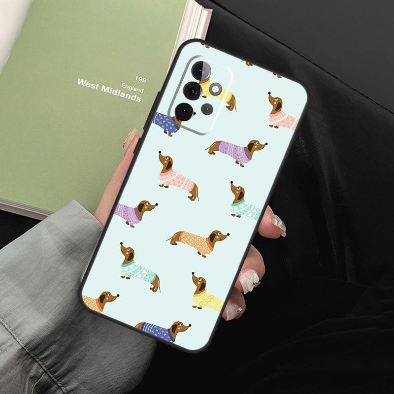Sausage Dog Love For Samsung Galaxy A05 A06 A36 A26 A16 A54 A34 A14 A22 A32 A52 A55 A35 A15 A53 A13 A56 Case