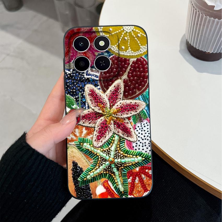 For Honor X6c X6d X5a X5c X6a X7a X8d X9d X8c X7 X8 X6 Phone Case Pretty Flowers Patterns Lightweight Soft Silicone Cover For Honor Protective Housing