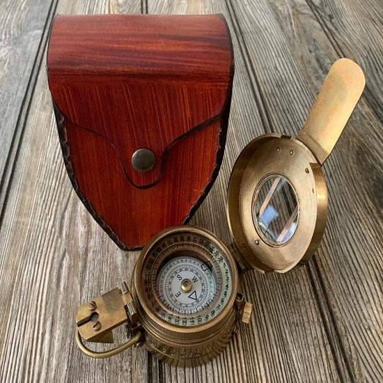 Vintage WWII Military Pocket Compass Gift