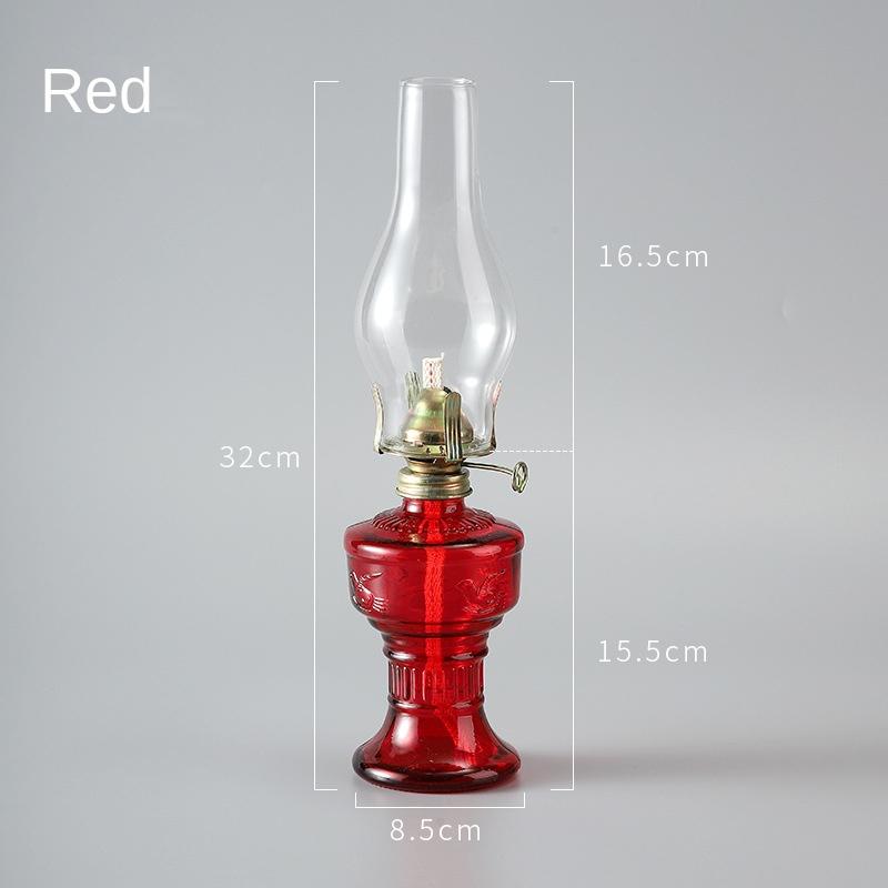 

Фонарь из деревенской масляной лампы Винтажная стеклянная керосиновая лампа Камерные масляные лампы для внутреннего использования Освещение для домашнего декора Масляный фонарь